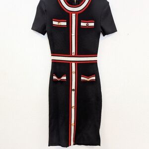 Alexia Admor Navy Dress with Red and White Accents